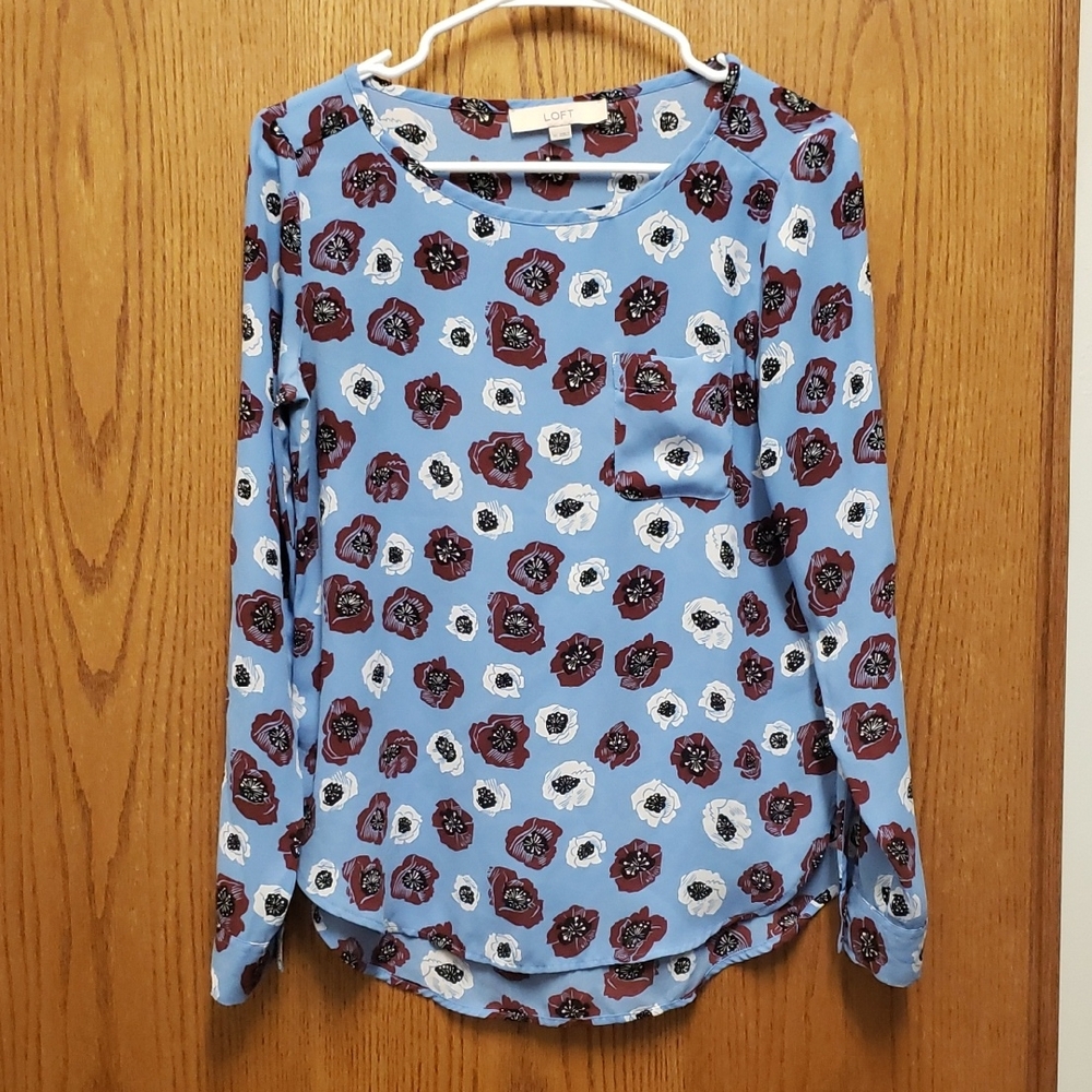 LOFT Floral Blouse